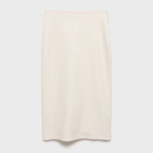 Mango Cream Pencil Skirt
